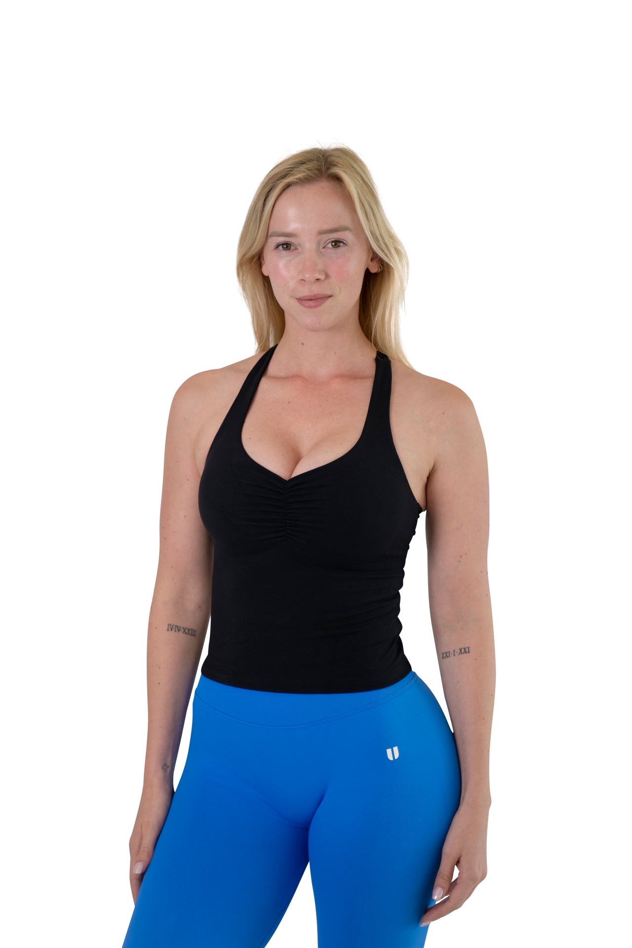 Ruched Front Longline Sports Bra