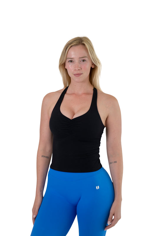 Ruched Front Longline Sports Bra