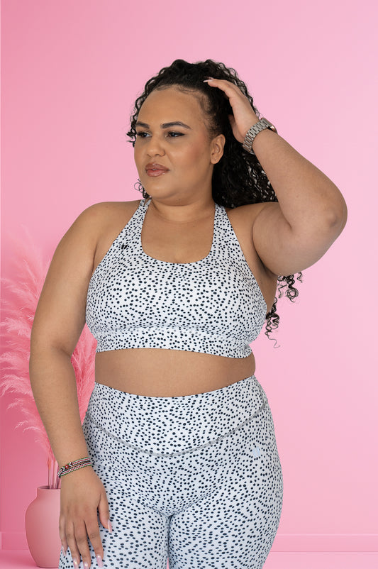Brushed Pattern Support Bra