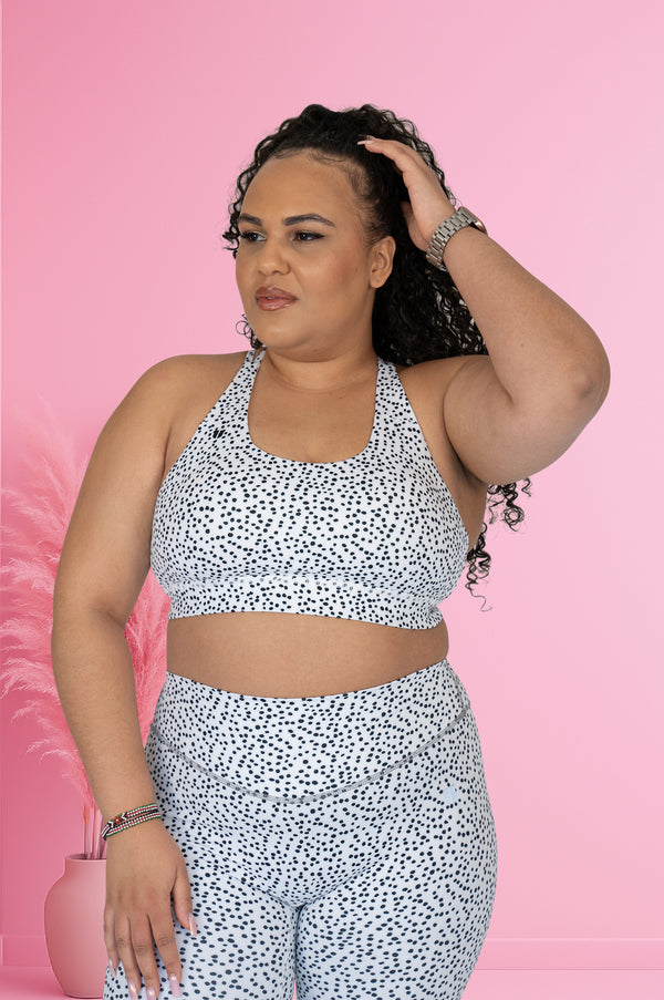 Brushed Pattern Support Bra