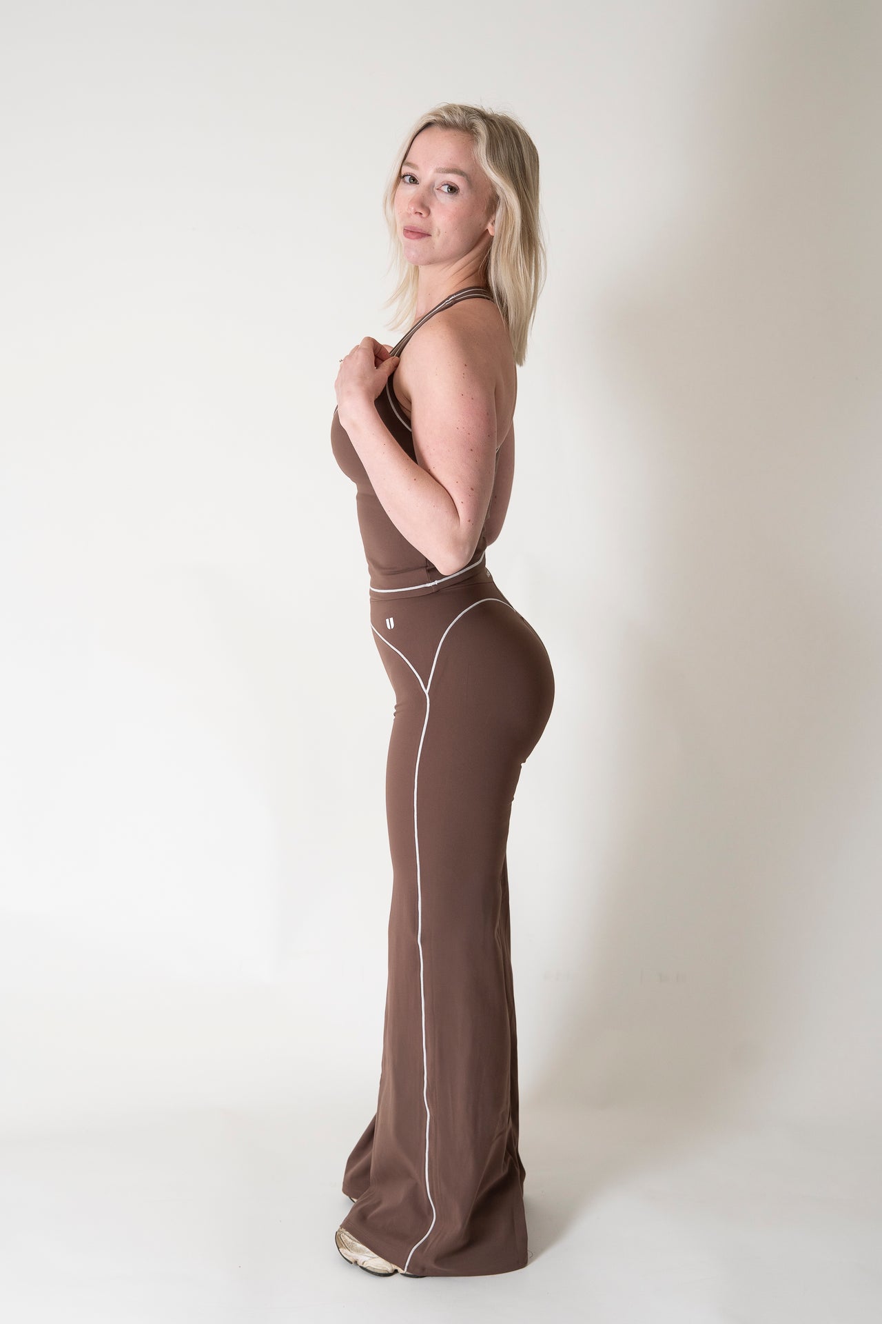 Silhouette Wide Leggings Coffee