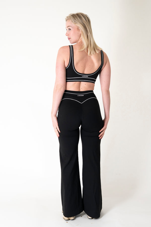 Silhouette Wide Leggings Black